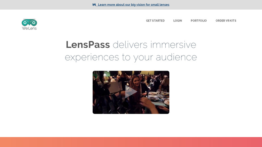 LensPass Landing Page