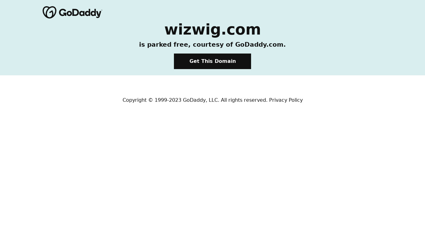 WizWig Landing page
