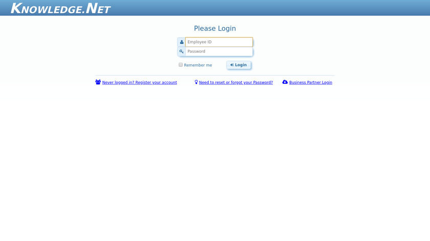 KnowledgeNet Landing Page