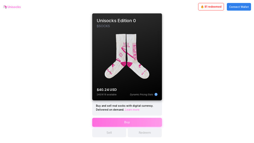 Unisocks Landing Page