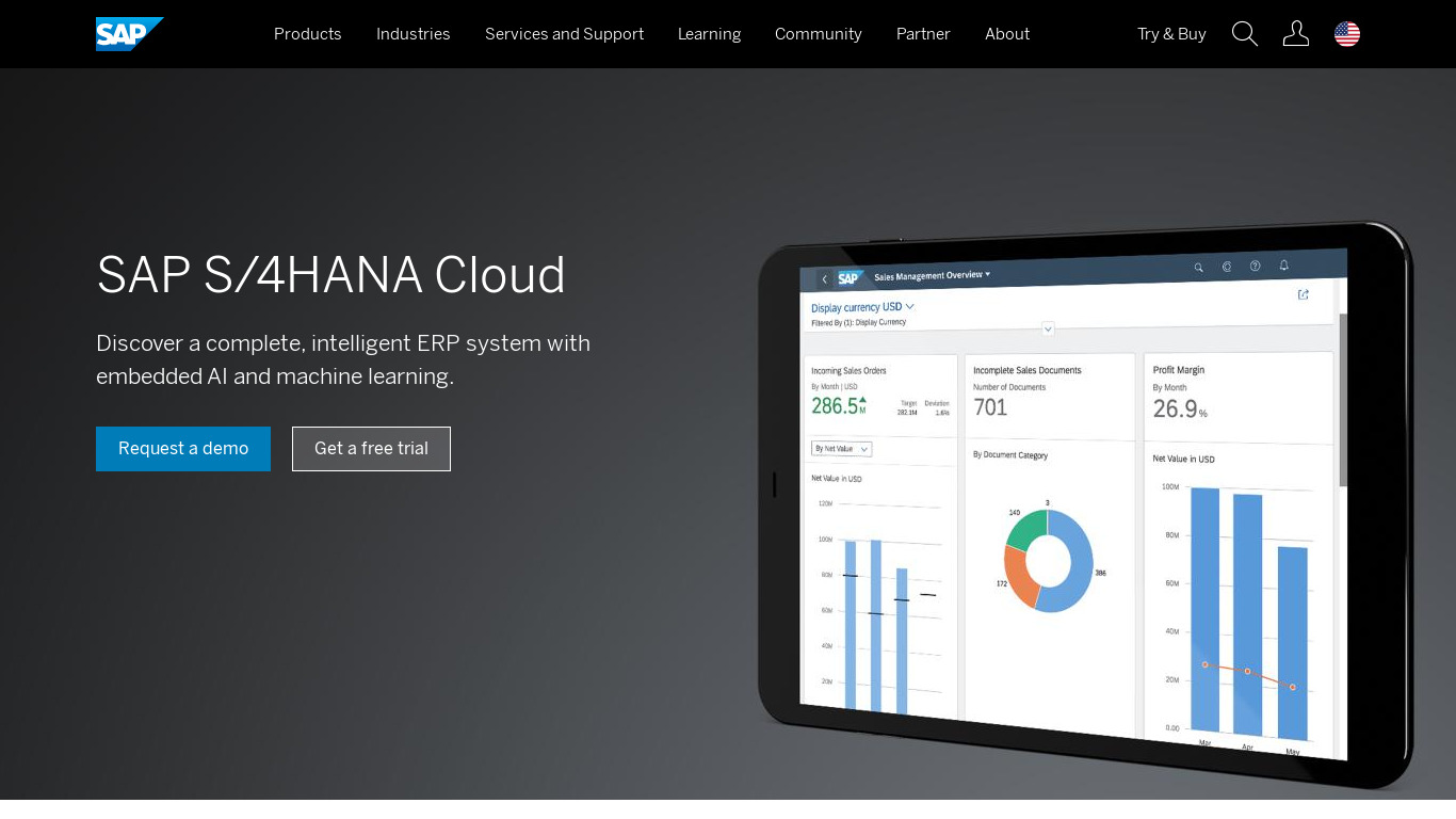 SAP Revenue Accounting and Reporting Landing page
