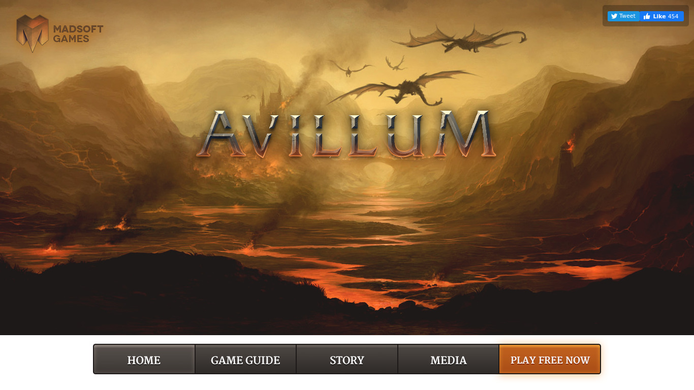 Avillum Landing page