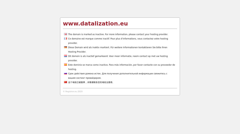 Datalization US Elections Landing Page