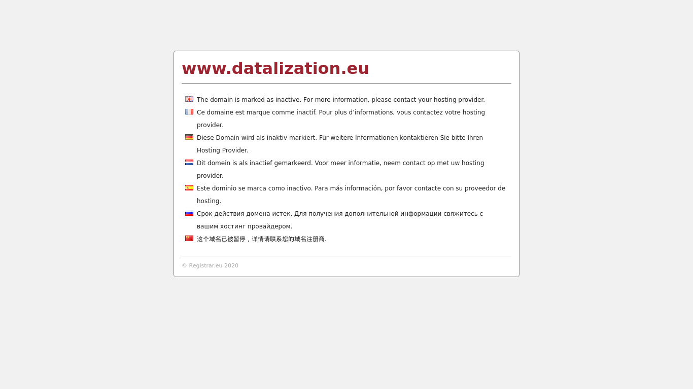 Datalization US Elections Landing page