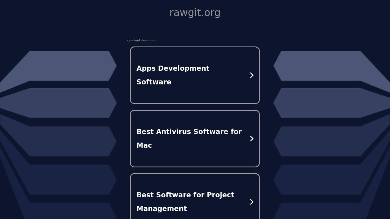 RawGit.org Landing page