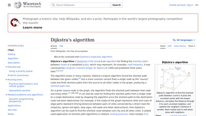Dijkstra's Algorithm image