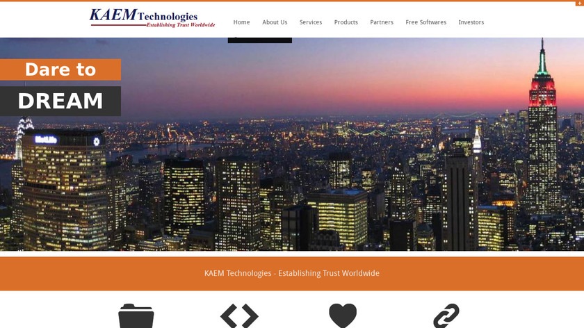 KAEM Technologies Landing Page