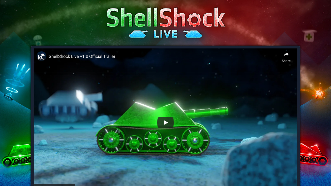 ShellShock Live Landing page