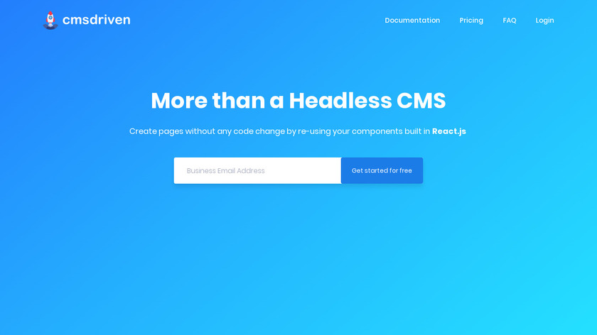 cmsdriven.io Landing Page