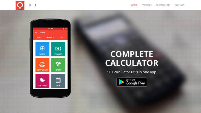 Complete Calculator Landing Page