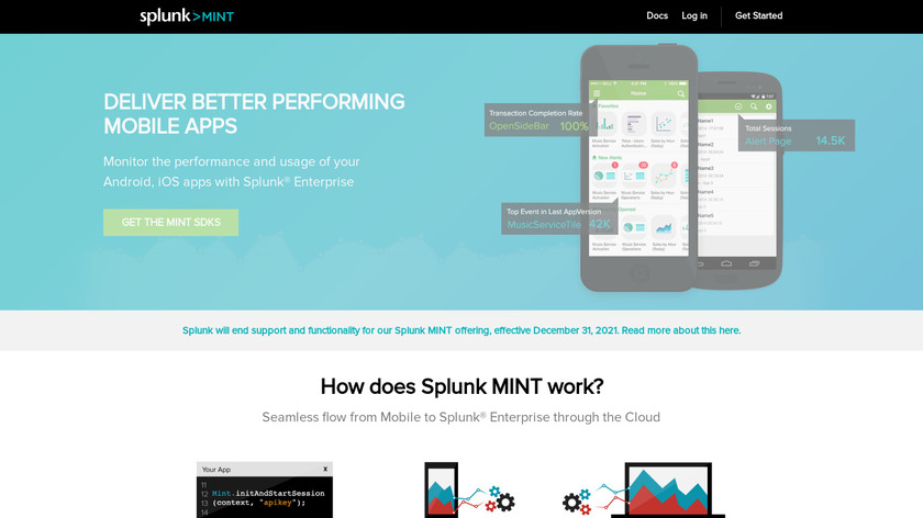 Splunk MINT Landing Page