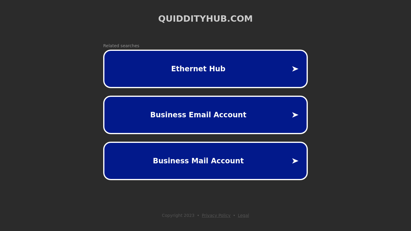 Quiddity Landing page