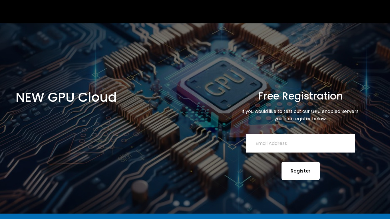 Cloud at Cost Landing page
