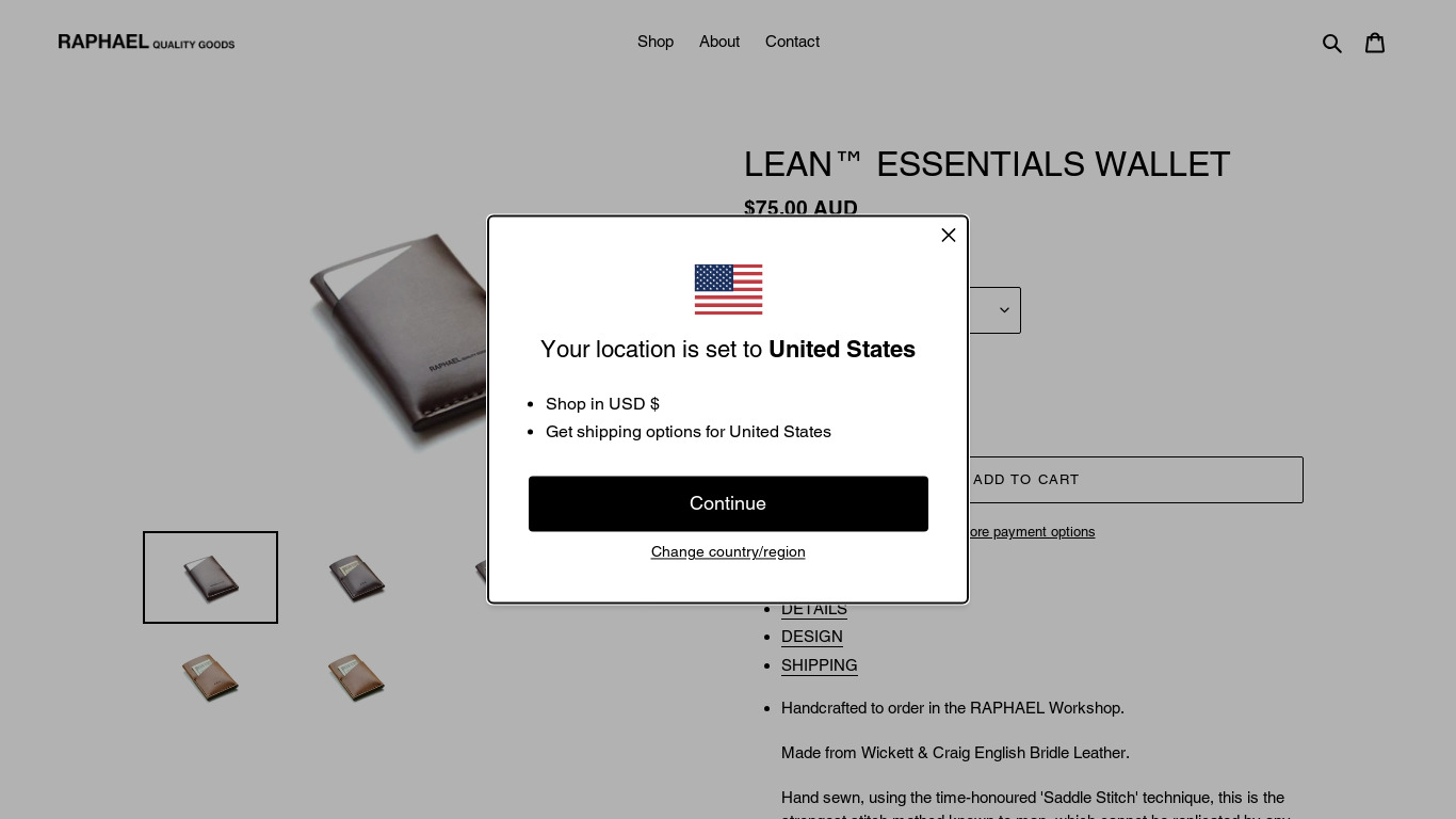 Lean essentials Landing page