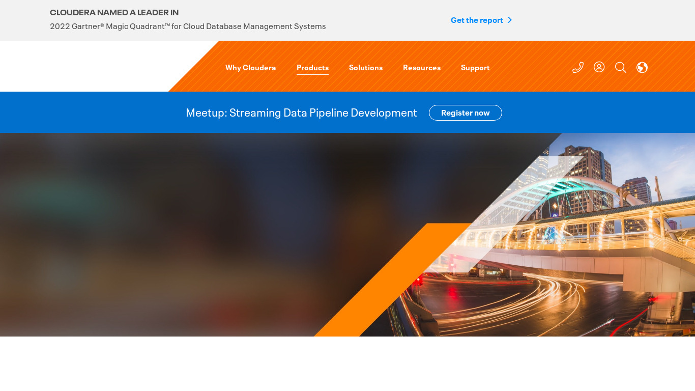 Eventador Fully Managed Apache Kafka Landing page