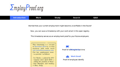 EmployProof.org image