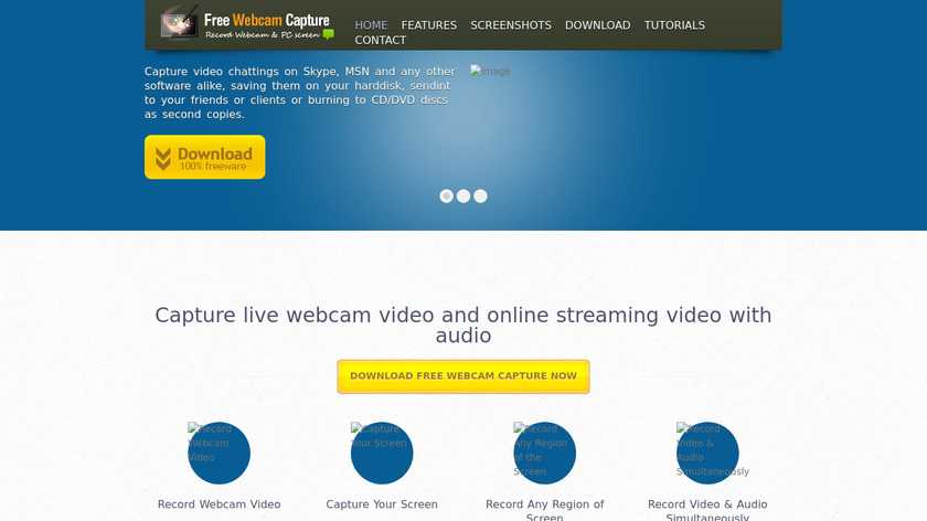 Free Webcam Capture Landing Page