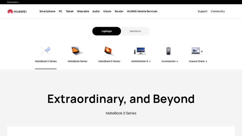 Huawei MateBook Landing Page