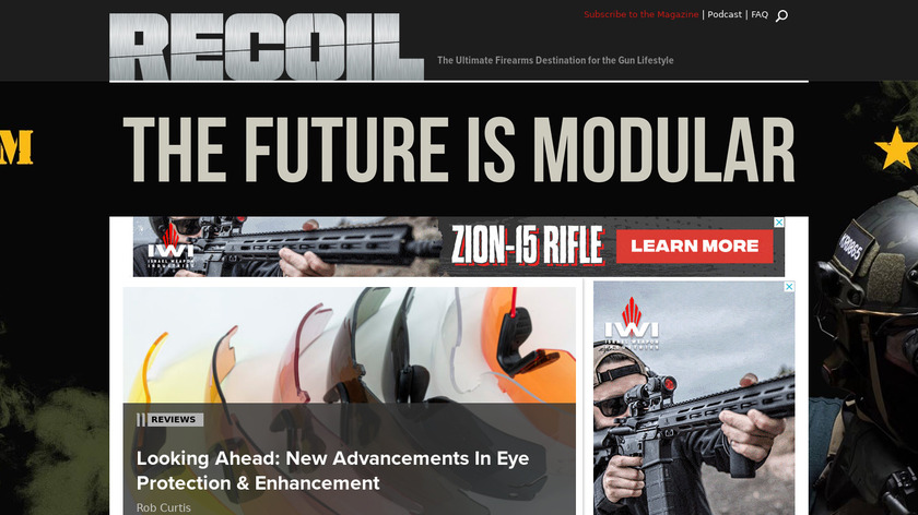 Recoil Landing Page