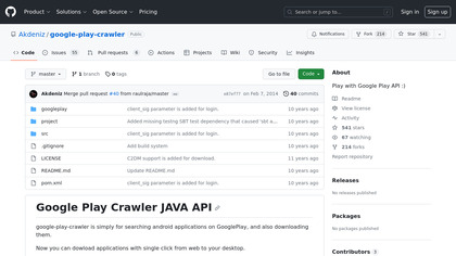 Google Play Crawler JAVA API image