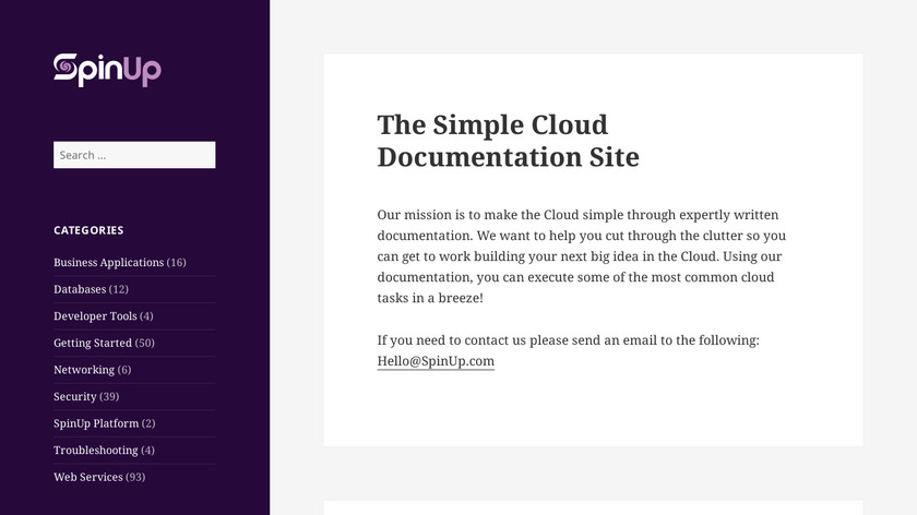 SpinUp Landing Page
