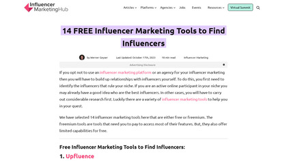 Influencer Marketing Service and Tools image