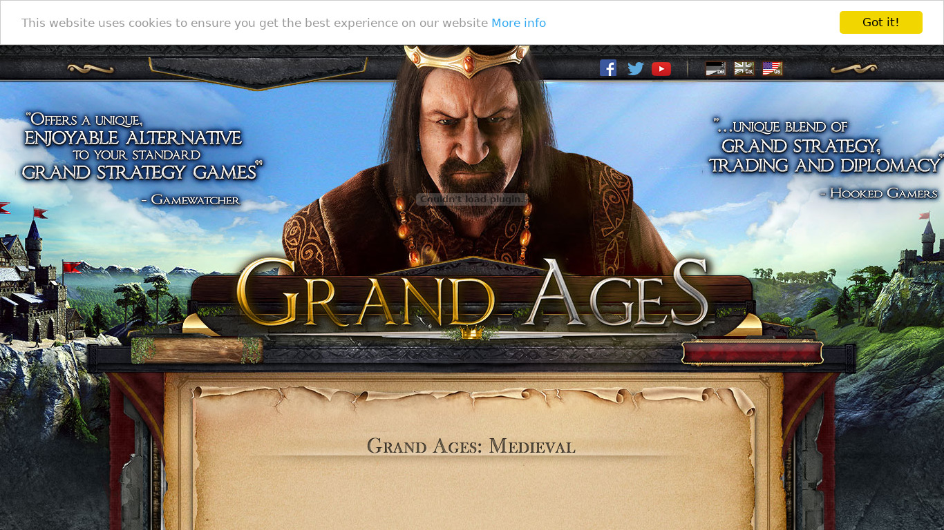 Grand Ages: Rome Landing page