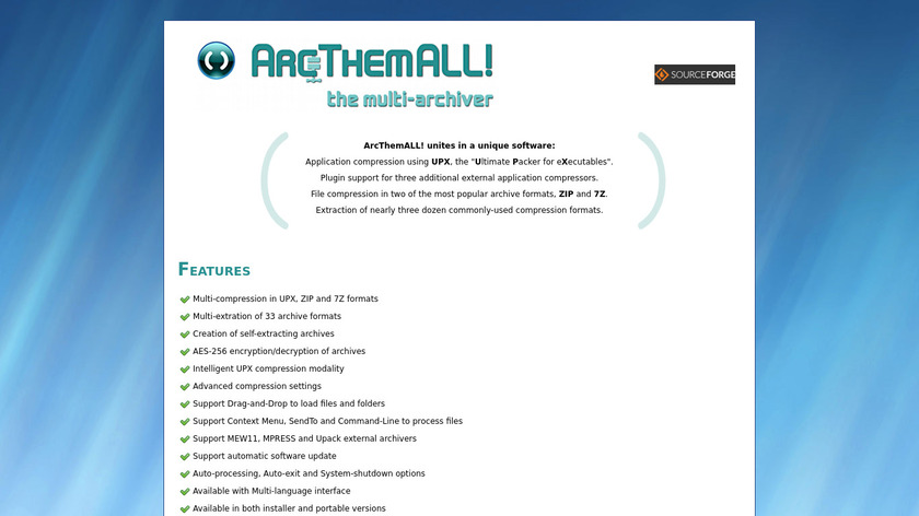 ArcThemAll! Landing Page