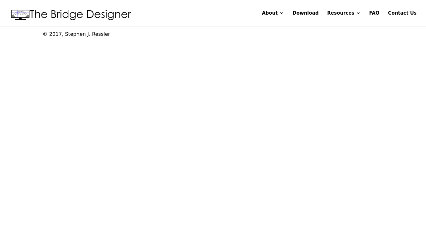 Bridge Designer Landing page