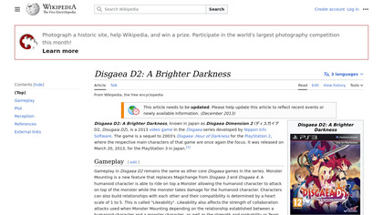 Disgaea D2: A Brighter Darkness image