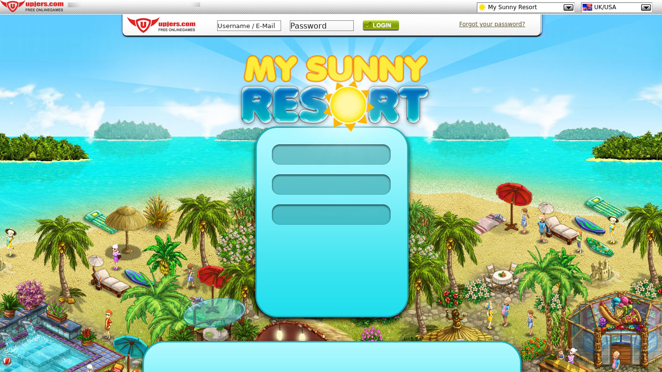 My Sunny Resort Landing page