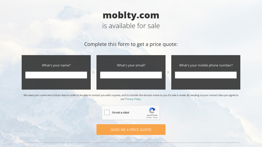 moblty Landing Page