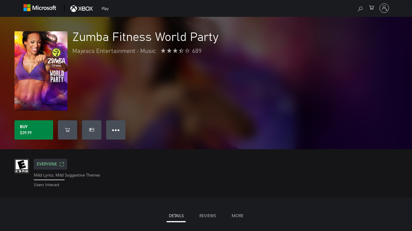 Zumba Fitness: World Party Landing Page