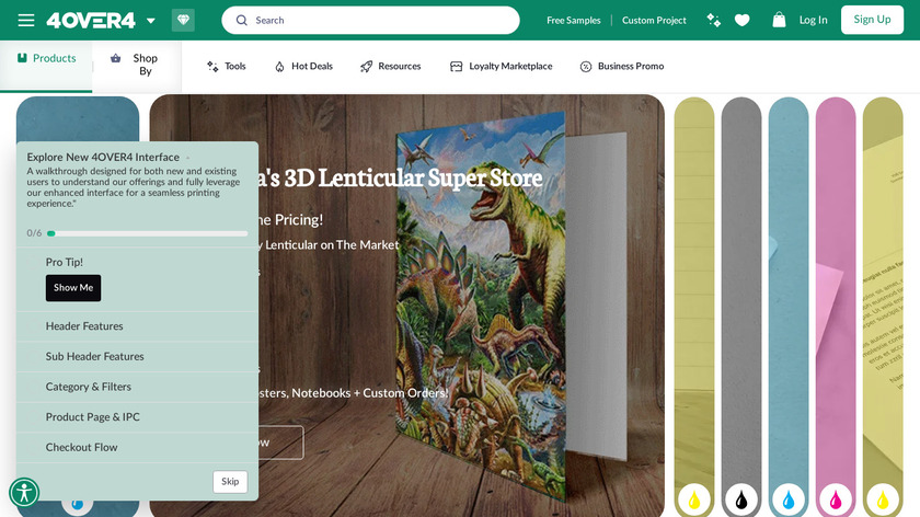 4OVER4 Landing Page