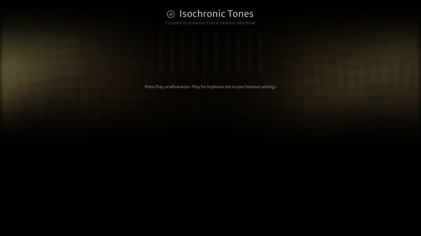 Isochronic Tone Generator Landing Page
