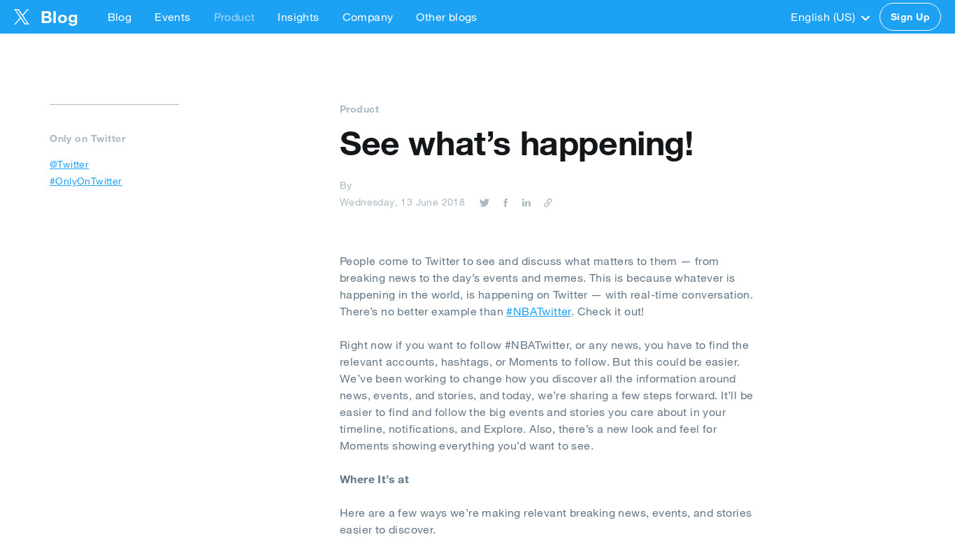 New Twitter Landing page