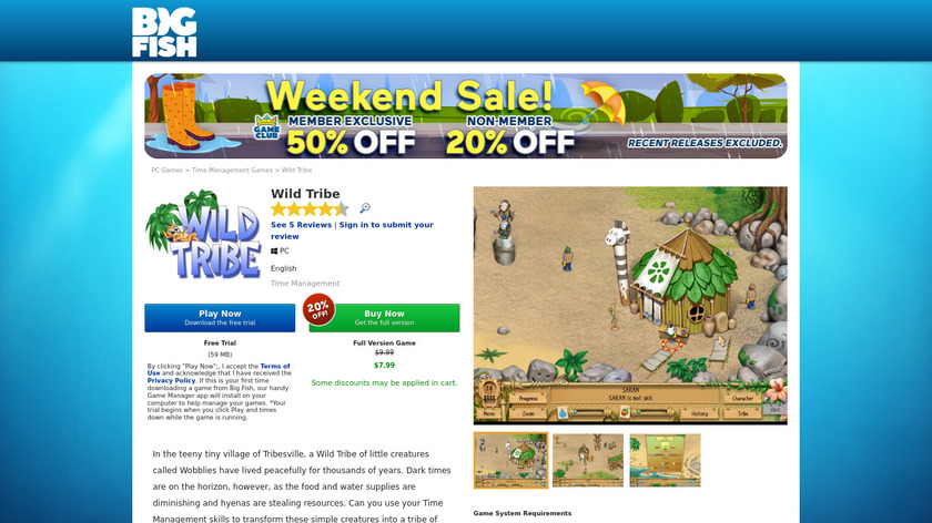 Wild Tribe Landing Page
