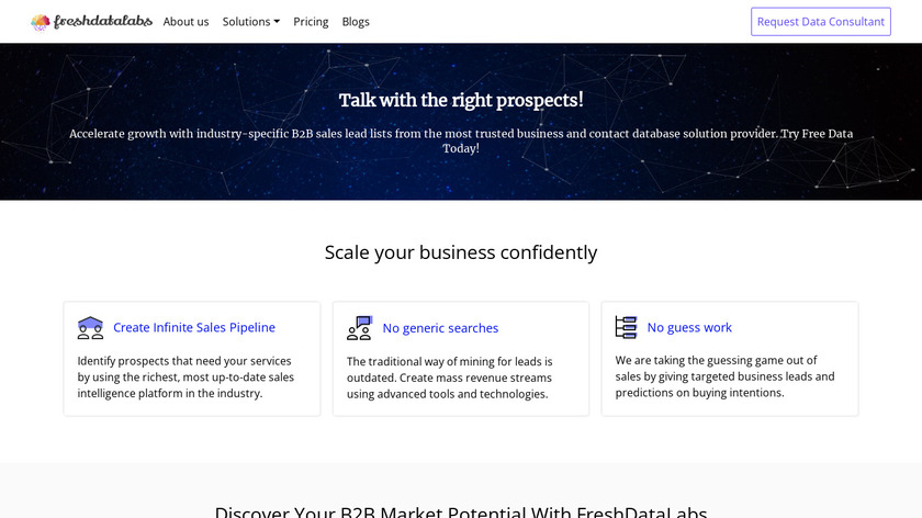 FreshDataLabs Landing Page