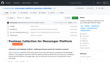 Postman Collection for Messenger Platform image