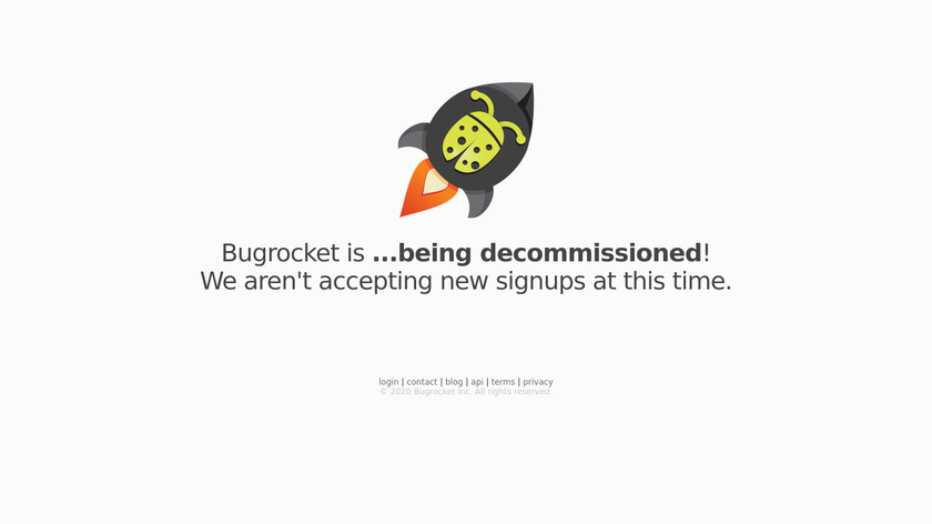 Bugrocket Landing Page