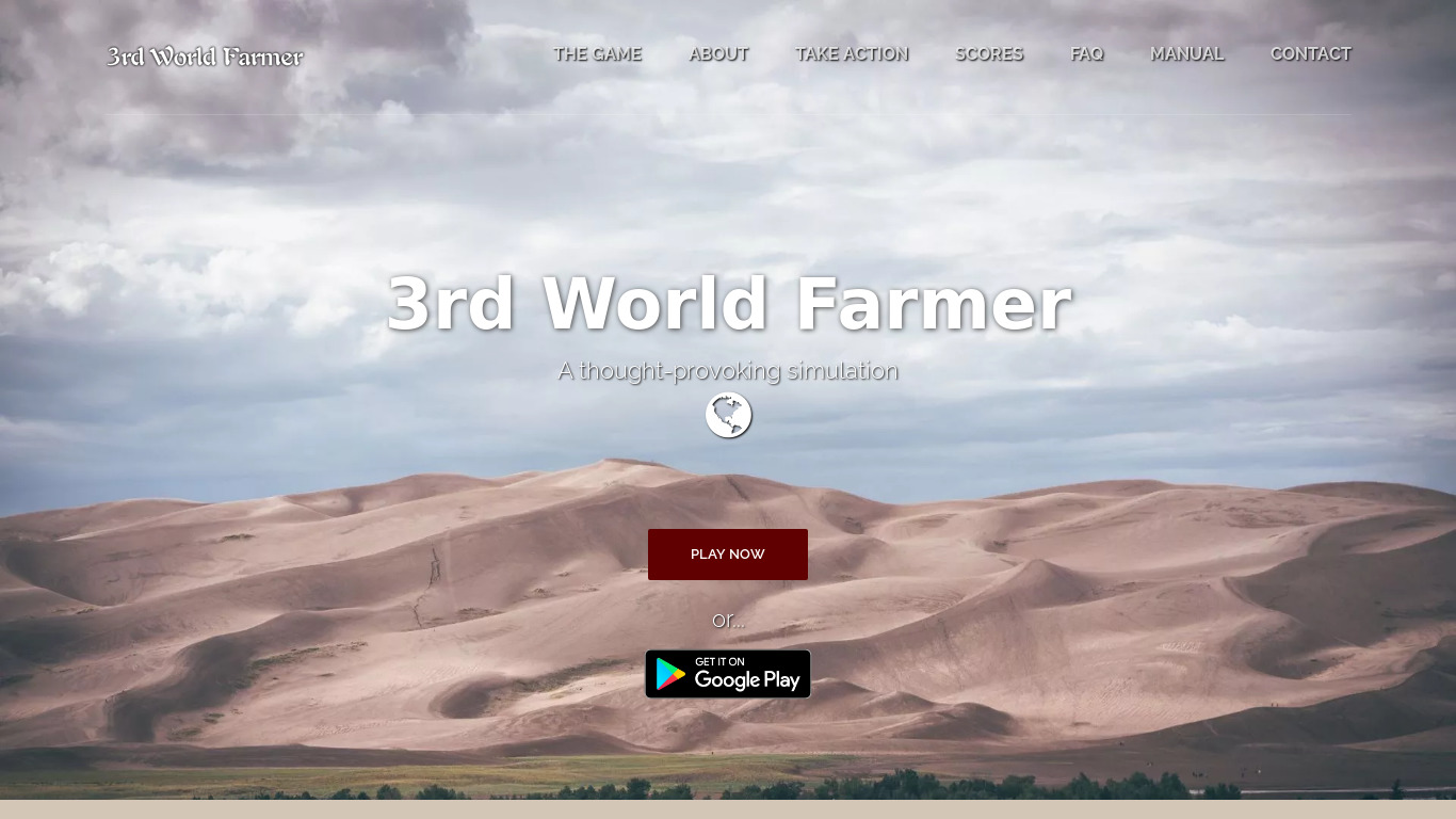 3rd World Farmer Landing page