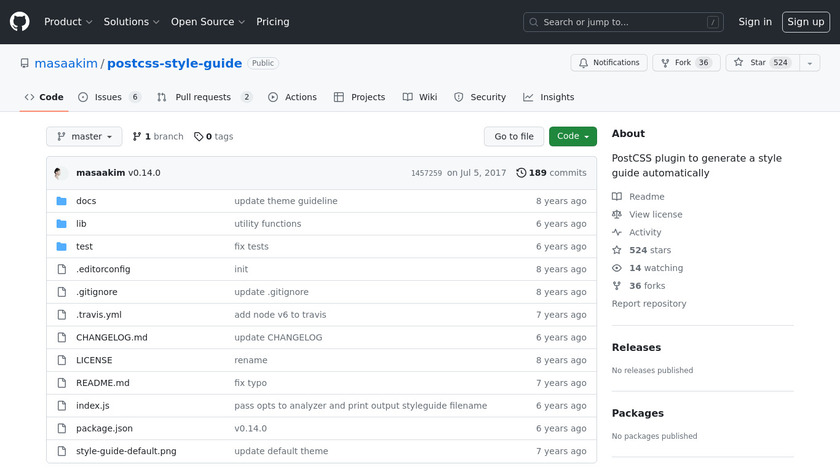 PostCSS plugin Landing Page