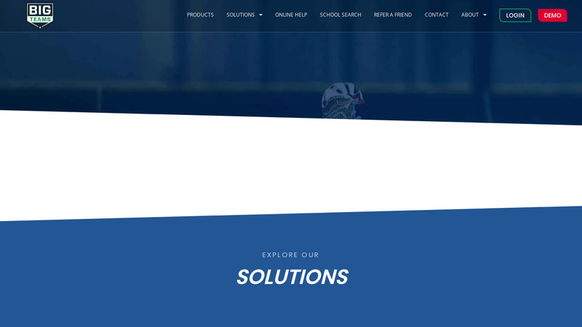 Big Teams Landing Page