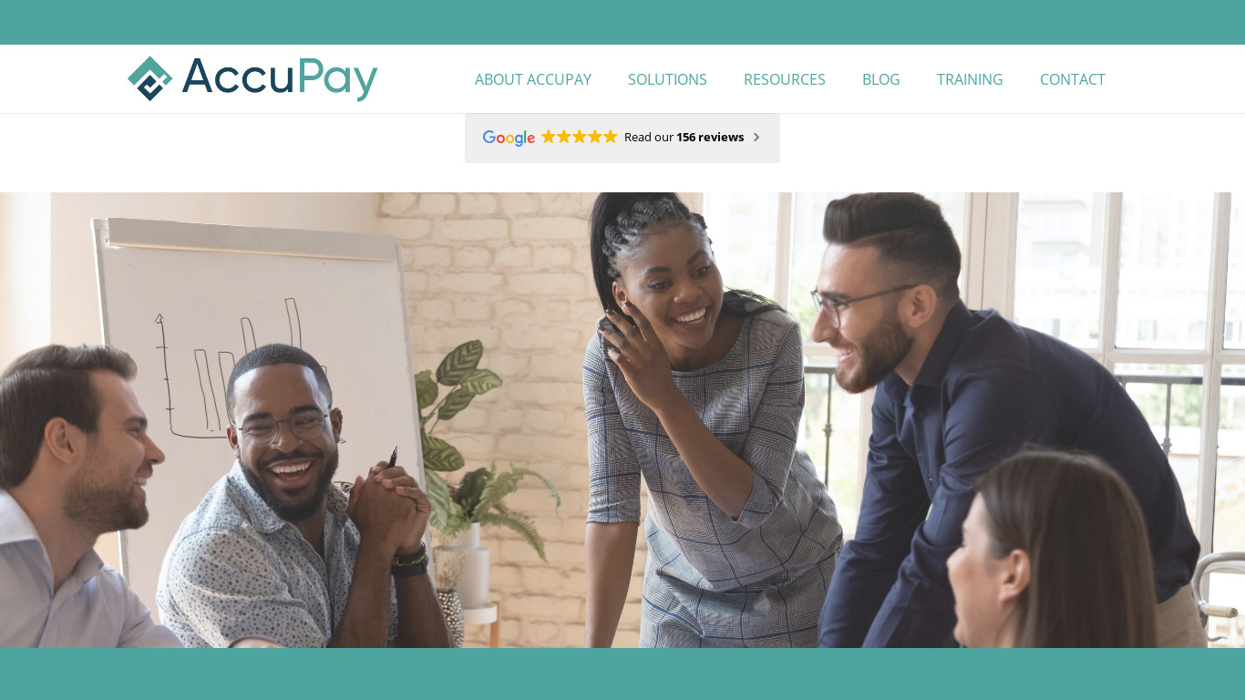 AccuPay Landing page