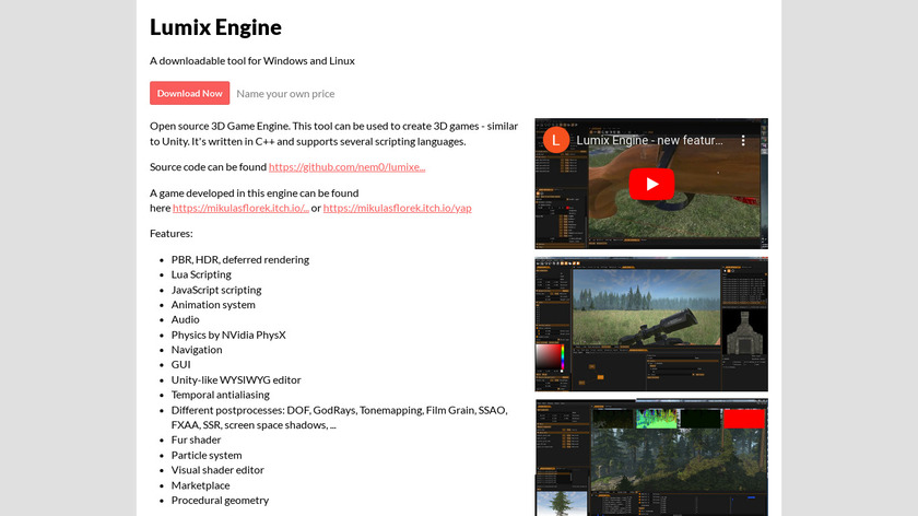 Lumix Engine Landing Page