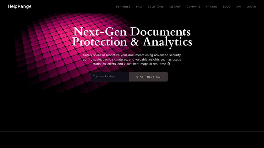 HelpRange Landing Page