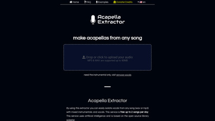 Acapella Extractor screenshot