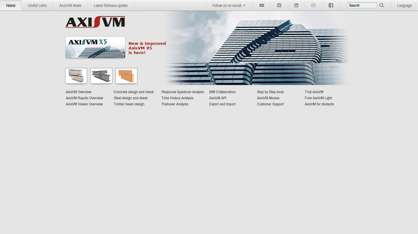 axisvm.eu AxisVM Landing Page