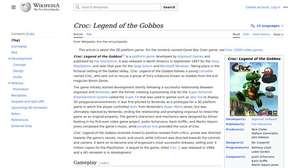 Croc: Legend of the Gobbos image
