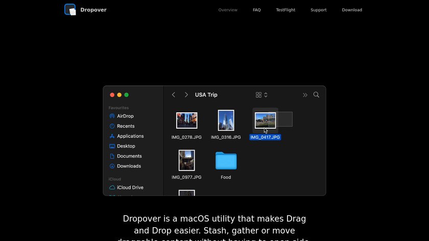 Dropover Landing Page